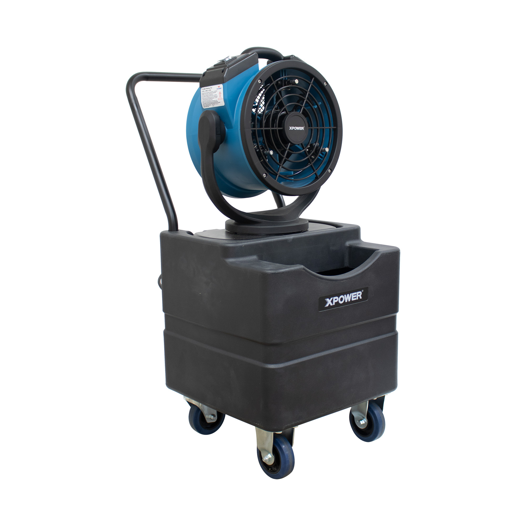 XPower Oscillating Misting Fan with Tank - 8.5in. Dia., 1000 CFM, 45-Liter Reservoir, Model# FM-68WK